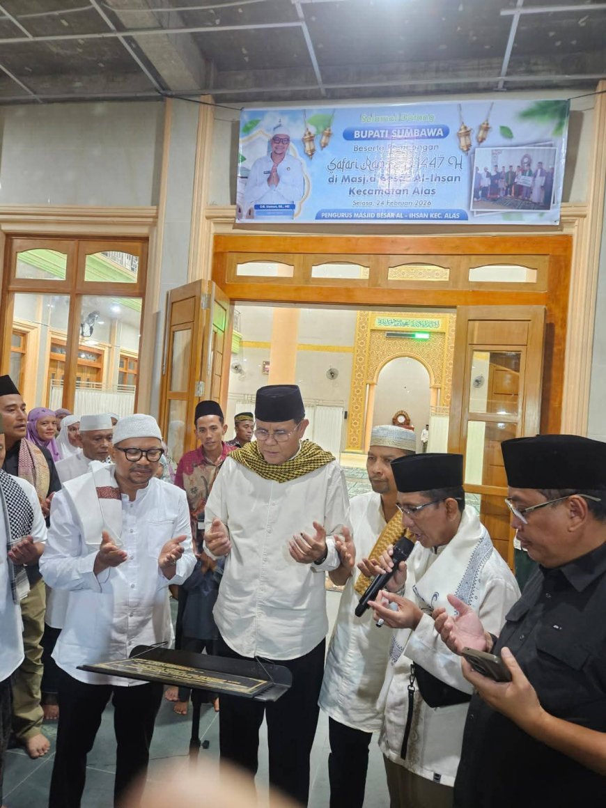 Peresmian Masjid Besar Al-Ihsan Warnai Safari Ramadhan 1447 H di Tana Alas: Bupati Sumbawa Tekankan Masjid Sebagai Pusat Peradaban