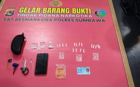 Kerap Edarkan Sabu, Seorang Pria di Lunyuk Diringkus Sat Resnarkoba Polres Sumbawa