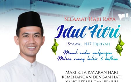 Anggota Komisi II DPRD Kabupaten Sumbawa Juliansyah SE Mengucapkan Selamat Hari Raya Iedul Fitri 1447 H