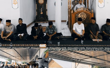 Rayakan Kemenangan dengan Tradisi "Entek Me Dulang", Kades Luk Sampaikan Pesan  Pembangunan Bupati Sumbawa