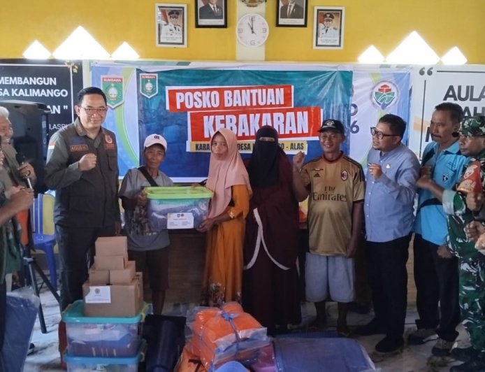 BNPB RI Salurkan Bantuan dan Tinjau Korban Kebakaran di Dusun Pok, Desa Kalimango Sumbawa