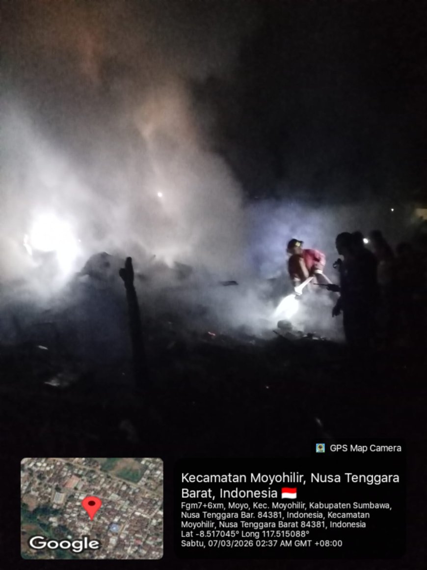Sijago Merah Ratakan Rumah Panggung di Desa Ngeru, Kerugian Ditaksir Mencapai Rp 150 Juta