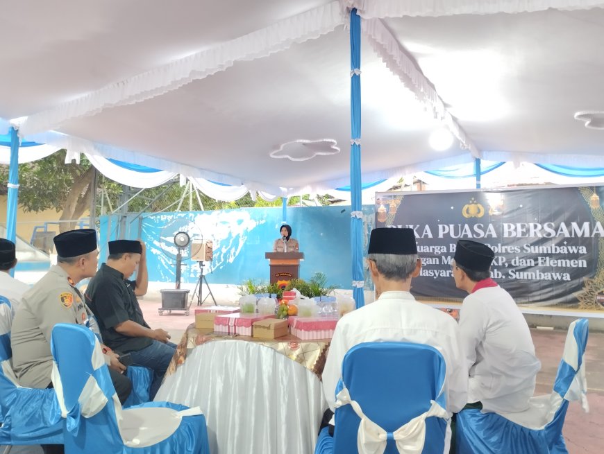 Pererat Silaturahmi di Bulan Suci, Polres Sumbawa Gelar Buka Puasa Bersama Media, OKP, dan Elemen Masyarakat