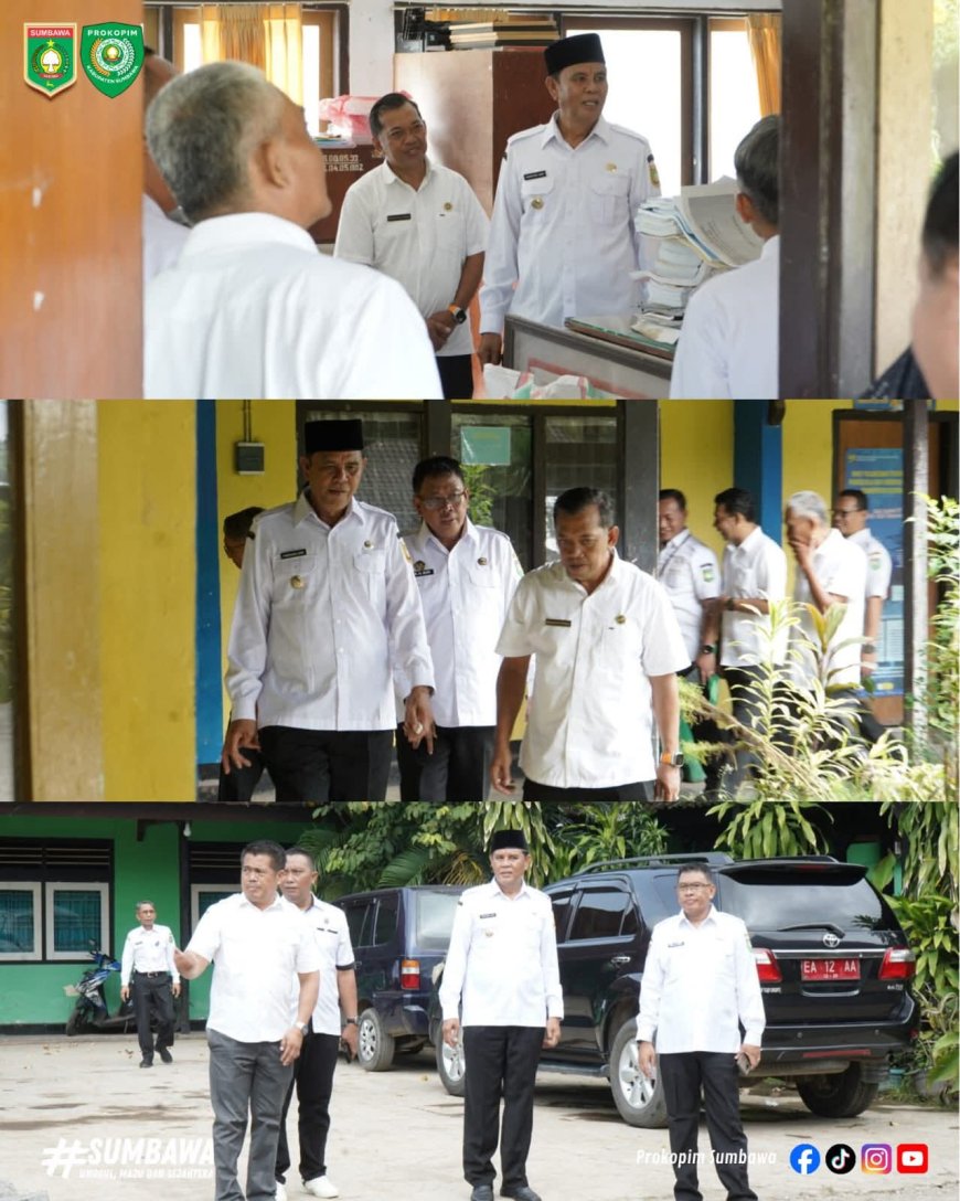 Bupati Sumbawa  Pantau Hari Pertama Kerja Pasca Lebaran, Tekankan Peningkatan Pelayanan Publik
