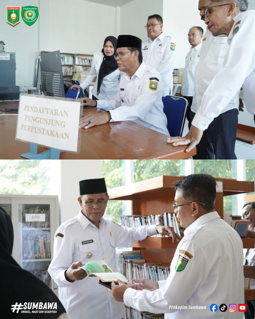 Bupati Sumbawa  Pantau Hari Pertama Kerja Pasca Lebaran, Tekankan Peningkatan Pelayanan Publik