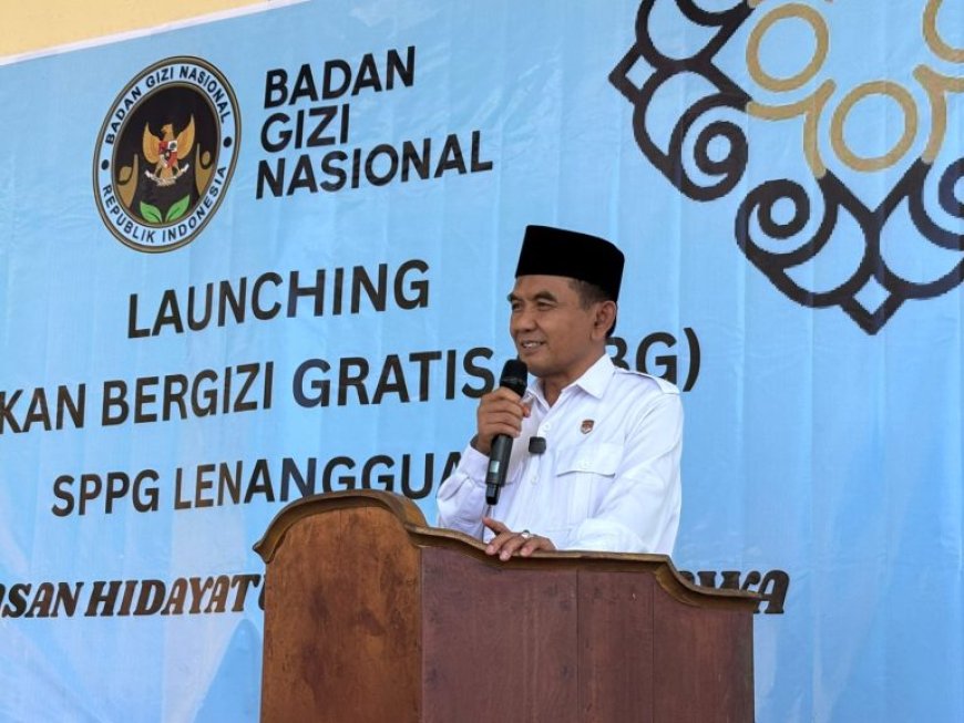Wakil Bupati  Haji Ansori Resmikan Dapur MBG Lenangguar, Dorong Peningkatan Gizi dan Penurunan Stunting