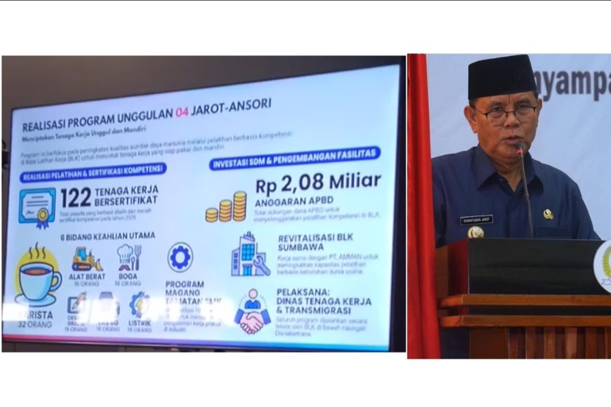 Cetak SDM Mandiri, Program Unggulan Keempat Jarot-Ansori Berhasil Bekali 122 Tenaga Kerja Sertifikat Kompetensi
