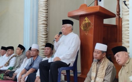 Safari Syawal di Masjid Al-Ihsan Samapuin, Prof. Din Syamsuddin Serukan Ukhuwah Islamiyah: Jangan Mau Diadu Domba!