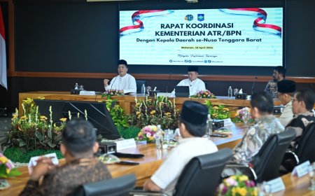 Pemprov NTB dan Kementerian ATR/BPN Bahas Sinkronisasi Tata Ruang, Pengamanan Aset Daerah, dan Pengendalian Lahan