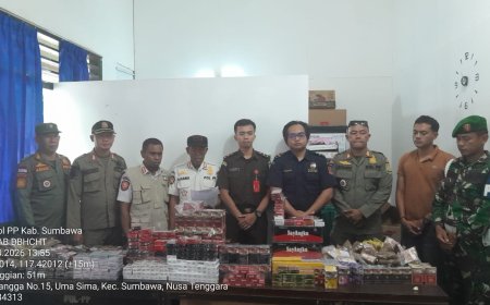 Satpol PP  Bongkar Peredaran Rokok Ilegal, 15 Ribu Batang Disita