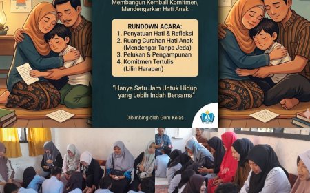 Satu Jam Bersama Orangtua di Sekolah, Bangun Kedekatan Anak dan Keluarga