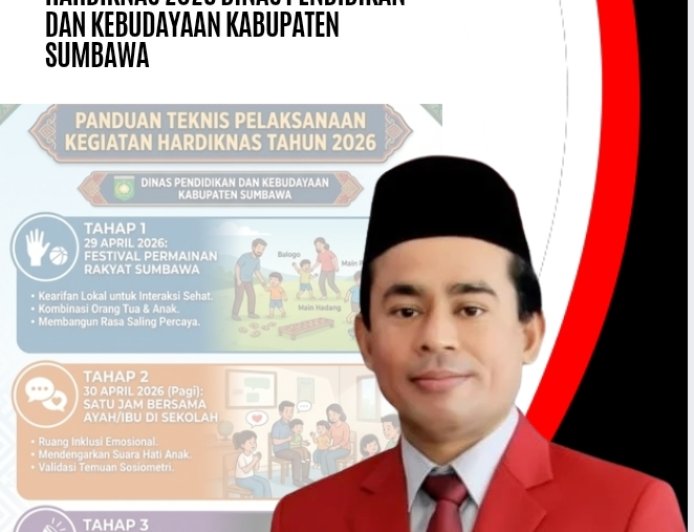 DPC Pdi Perjuangan Kabupaten Sumbawa Dukung Penuh Program HARDIKNAS 2026 Dinas Pendidikan dan Kebudayaan Kabupaten Sumbawa