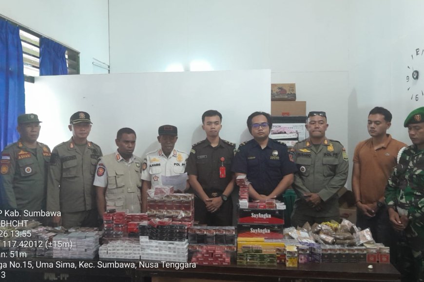 Satpol PP  Bongkar Peredaran Rokok Ilegal, 15 Ribu Batang Disita
