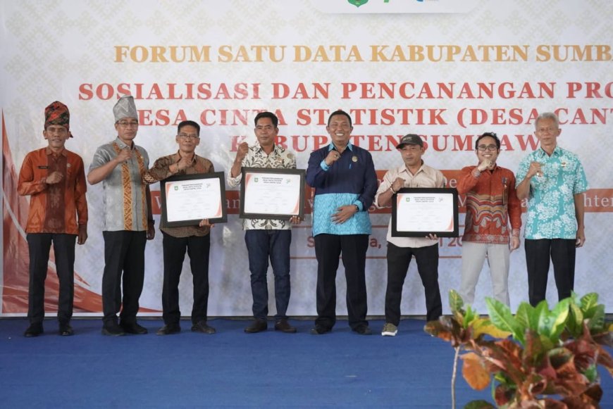 Wujudkan Satu Data Indonesia, Pemkab Sumbawa dan BPS Canangkan Tiga “Desa Cantik” di Moyo Hilir