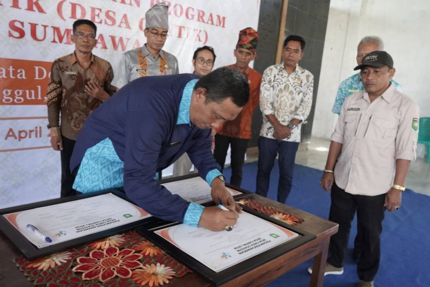 Wujudkan Satu Data Indonesia, Pemkab Sumbawa dan BPS Canangkan Tiga “Desa Cantik” di Moyo Hilir