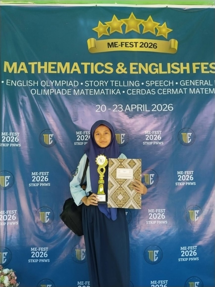 Zifana Kalila Azrhiel, Siswa SMPN 2 Unter Iwes Raih Juara 1 Speech Competition Tingkat Provinsi NTB