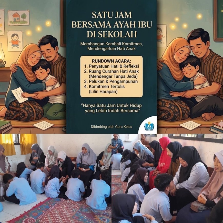 Satu Jam Bersama Orangtua di Sekolah, Bangun Kedekatan Anak dan Keluarga