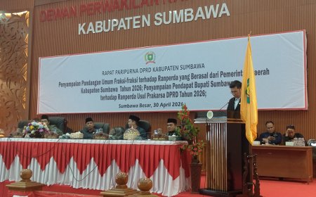 DPRD Sumbawa Gelar Paripurna, Fraksi NasDem Soroti Investasi BUMD hingga Perlindungan Anak