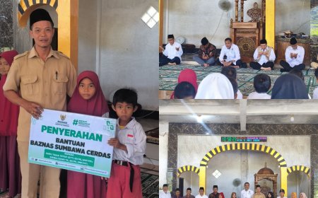 BAZNAS Sumbawa Cerdas Hadirkan Harapan: 112 Siswa Dan Tenaga Pendidik Di Orong Telu Terima Manfaat