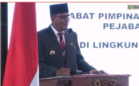 Lantik Pejabat Baru, Bupati Syarafuddin Jarot Tekankan Budaya Pelayanan "4 Kata Ajaib" dan Integritas
