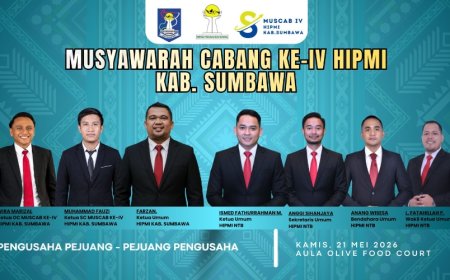 Musyawarah Cabang Ke‑IV BPC HIPMI Kabupaten Sumbawa: Maju,Bergerak dan Berkolaborasi