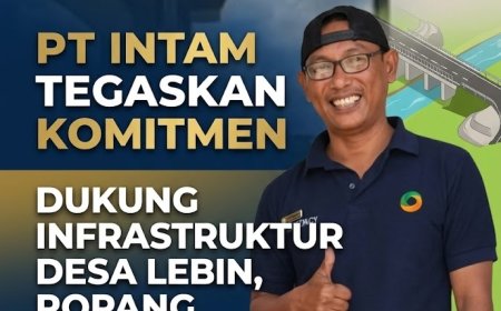 PT Intam Tegaskan Komitmen Dukung Infrastruktur di Desa Lebin, Ropang