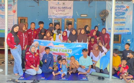 BEM Fakultas Hukum UTS Tebar Kepedulian dan Kebahagiaan Bersama Anak Panti Al-Mizan