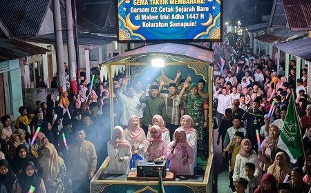 GEMA TAKBIR MEMBAHANA: Gersam 02 Cetak Sejarah Baru di Malam Idul Adha 1447 H Kelurahan Samapuin!