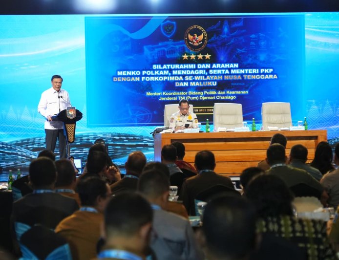 Silaturahmi dengan Forkompimda Regional Maluku dan Nusa Tenggara, Menko Polkam Ajak para Pemimpin Berkorban untuk Rakyat