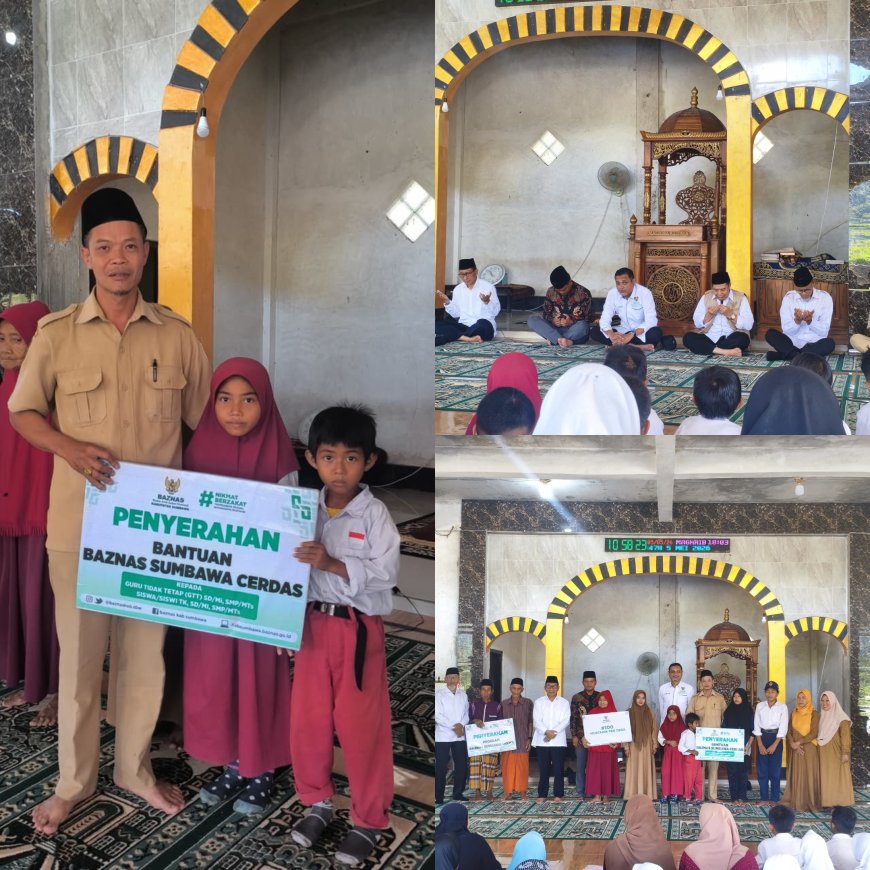 BAZNAS Sumbawa Cerdas Hadirkan Harapan: 112 Siswa Dan Tenaga Pendidik Di Orong Telu Terima Manfaat