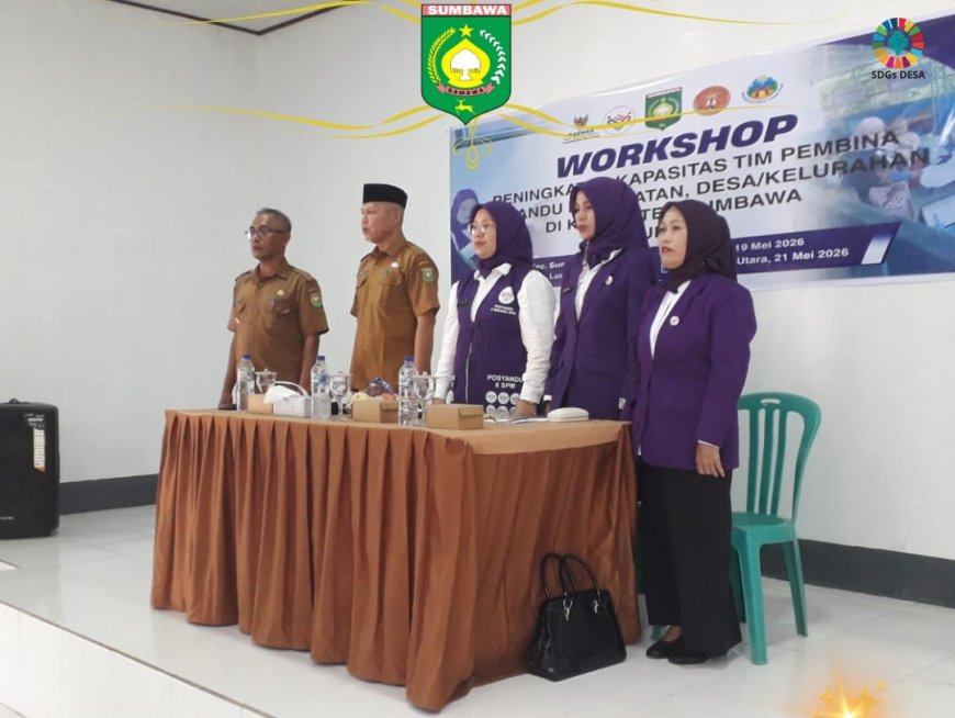 Perkuat Layanan Dasar, Dinas PMD Sumbawa Gelar Workshop Kapasitas Tim Pembina Posyandu di Empat Kecamatan