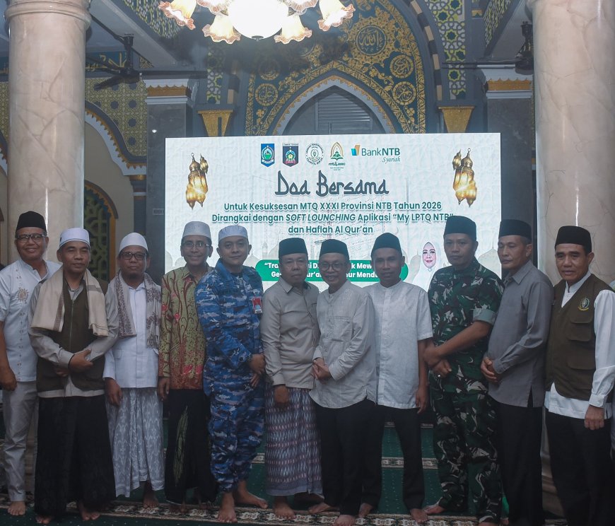 Doa Bersama dan Soft Launching Sekda Berharap, Aplikasi My LPTQ NTB,  Tetap Mutakhir dan Bermanfaat