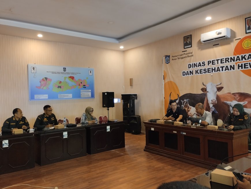 Tata Niaga dan Pengawasan Lalu Lintas Ternak, Komisi II DPRD Sumbawa Temui Disnakkeswan  dan BKHIT NTB