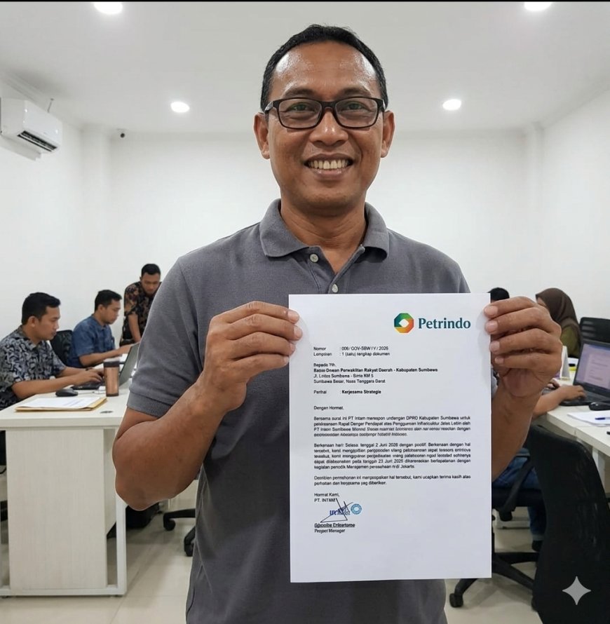 Respons Positif Undangan RDP DPRD Sumbawa, PT Intam Ajukan Penjadwalan Ulang karena Agenda Periodik Manajemen
