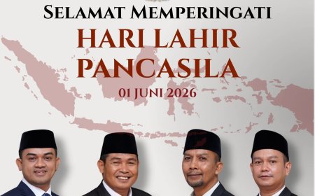 Pimpinan dan Anggota DPRD Kabupaten Sumbawa mengucapkan Selamat Hari Lahir Pancasila