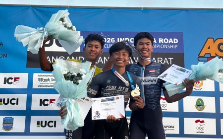 KONI Sumbawa Apresiasi Prestasi Abid Pradipta, Raih Juara I Kejurnas Balap Sepeda di Pangandaran