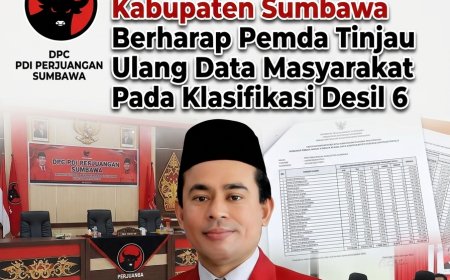 DPC PDI Perjuangan Kabupaten Sumbawa Berharap Pemda Tinjau Ulang Data Masyarakat Pada Klasifikasi Desil 6
