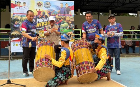 Membuka Porwada NTB 2026, Pemda Provinsi Tekankan Sportivitas di Arena dan Sportivitas dalam Berita