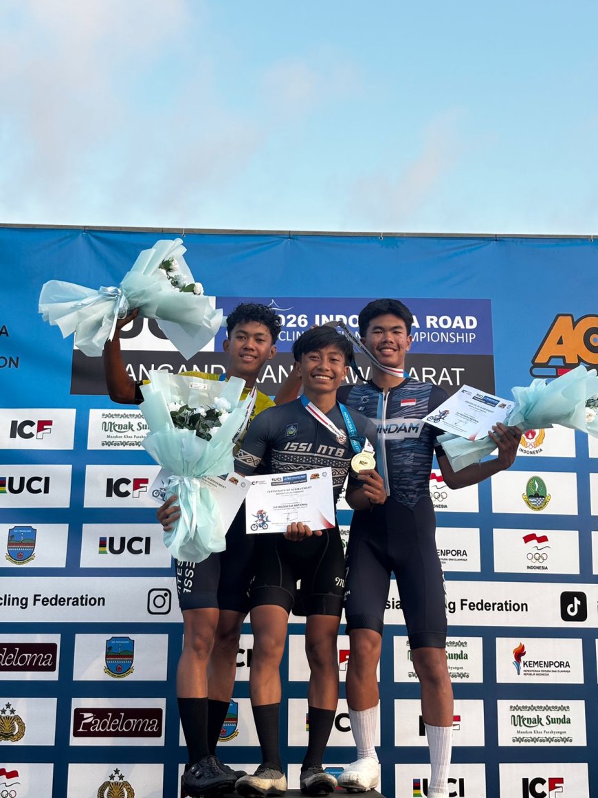KONI Sumbawa Apresiasi Prestasi Abid Pradipta, Raih Juara I Kejurnas Balap Sepeda di Pangandaran