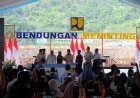 Presiden RI Prabowo  Subianto Resmikan Bendungan Meninting, Air Harus Sampai kepada Petani
