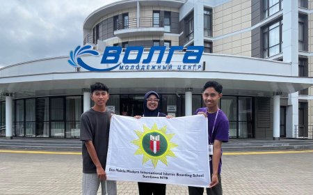 Prestasi Internasional Kembali Diraih, Tiga Santri PMI Dea Malela Jadi Delegasi di Rusia