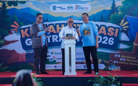 GELITRA NTB Diluncurkan, Gubernur Miq Iqbal Ajak Bangun Budaya Literasi dari Desa