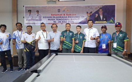 Bakar Semangat Atlet Biliar Sumbawa di PORPROV NTB 2026, Sekretaris Komisi II DPRD: Fokus dan Jaga Sportivitas