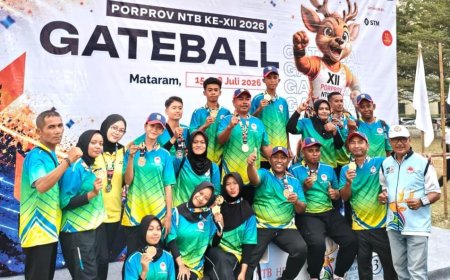 Gateball Sumbawa Tampil Unggul di Porprov NTB XII: Raih Total 6 Medali, Berpeluang Tambah Pundi Emas