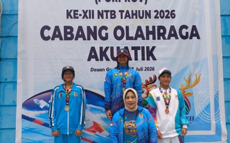 Emas untuk Sumbawa! Aurelia Akiko Juara 1 Gaya Punggung di Porprov NTB 2026