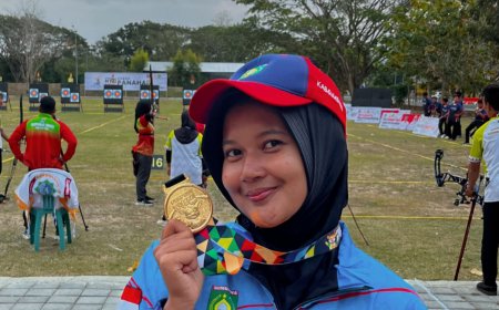 Menuju Medali Emas : Perjalanan Gemilang Cinta Sakinah Rizkilah Mahasiswa Unram di Panahan Recurve 70m Mix PORPROV NTB 2026