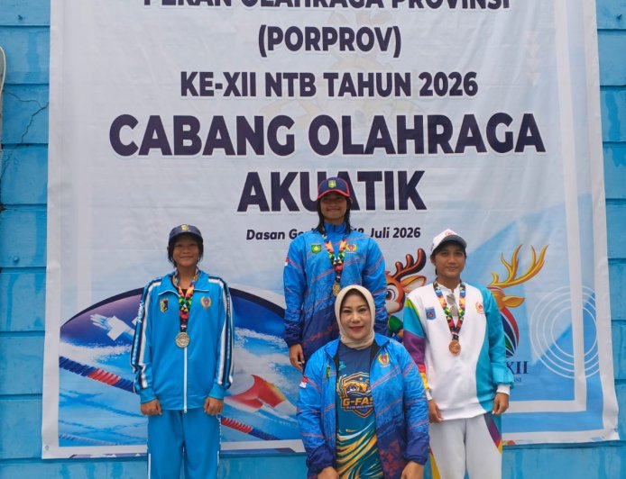 Emas untuk Sumbawa! Aurelia Akiko Juara 1 Gaya Punggung di Porprov NTB 2026