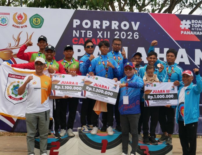 Tim Recurve Putra Kabupaten Sumbawa Sabet Emas Usai Laga Dramatis