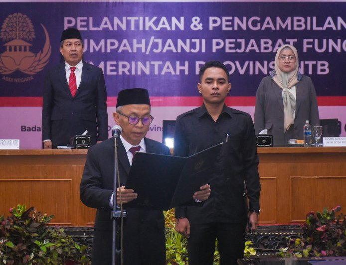 Sekda NTB Abul Chair : Pelantikan adalah Pengakuan Kompetensi