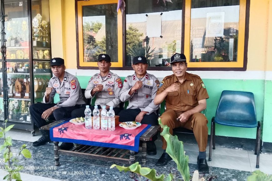 Sinergi Hebat! Polsek Empang Hadirkan Edukasi Karakter di Hari Kedua MPLS Ramah SMPN 1 Empang